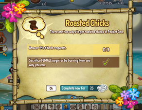 Roasted Chicks quest