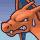 Cara angustiada de Charizard