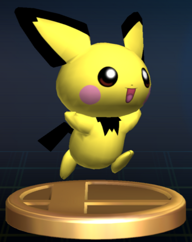 File:Pichu trophy SSBB.png