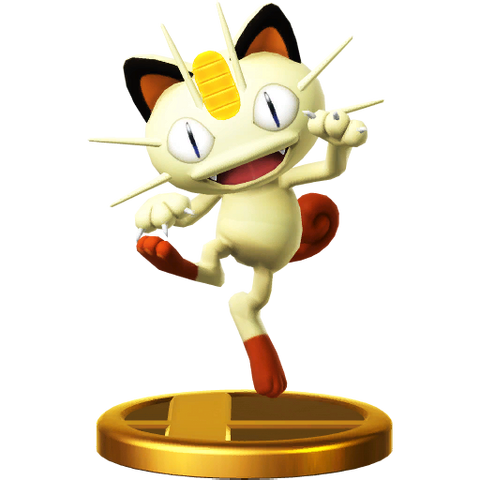 File:Meowth trophy SSBWU.png