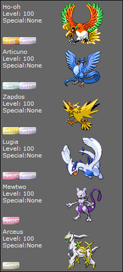 Random Trainer - Legy Master - Lineup