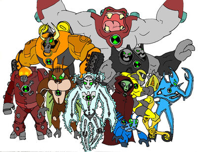 Another set of ben 10 aliens by bigafroman
