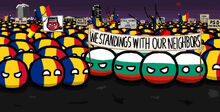 Bulgaria helps Romania in protest