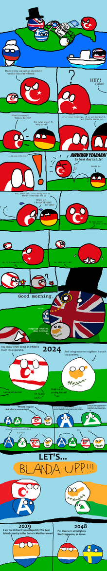 Blanda Upp, Cyprus