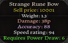 Strange Rune Bow Stats