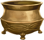 Image result for brass cauldron pottermore