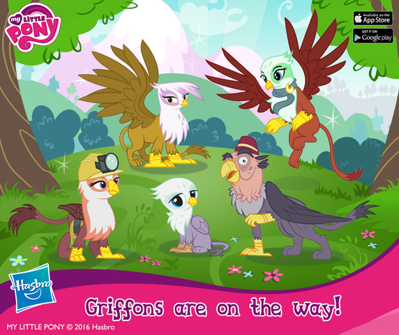 File:Griffons promo image MLP mobile game.png
