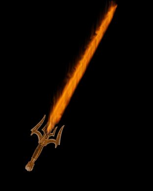Flaming Sword by Huknar