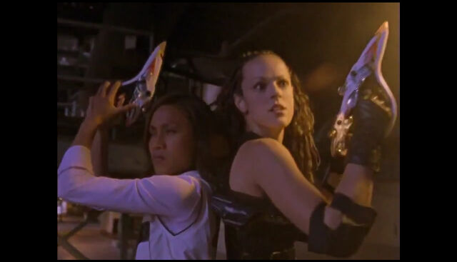 File:PRWF Pink and White with the Chrono Blaster.jpg