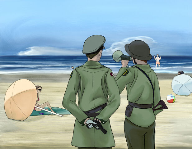File:Beach is closed.jpg