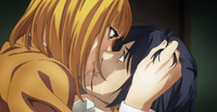 Hana kisses Kiyoshi
