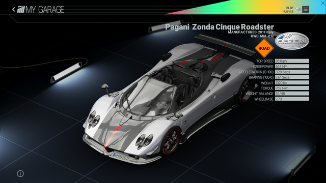 File:Project Cars Garage - Pagani Zonda Cinque Roadster.png