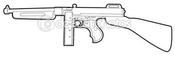 Dep 8138662-Outline-tommy-gun1