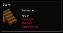 Stairs text