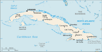 Map of cuba