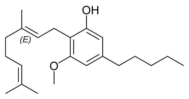 File:Cannabigerol monomethyl ether.png