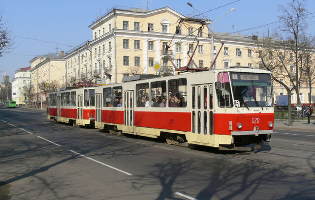 Файл:Tatra-T6B5 tram in Minsk 02.jpg