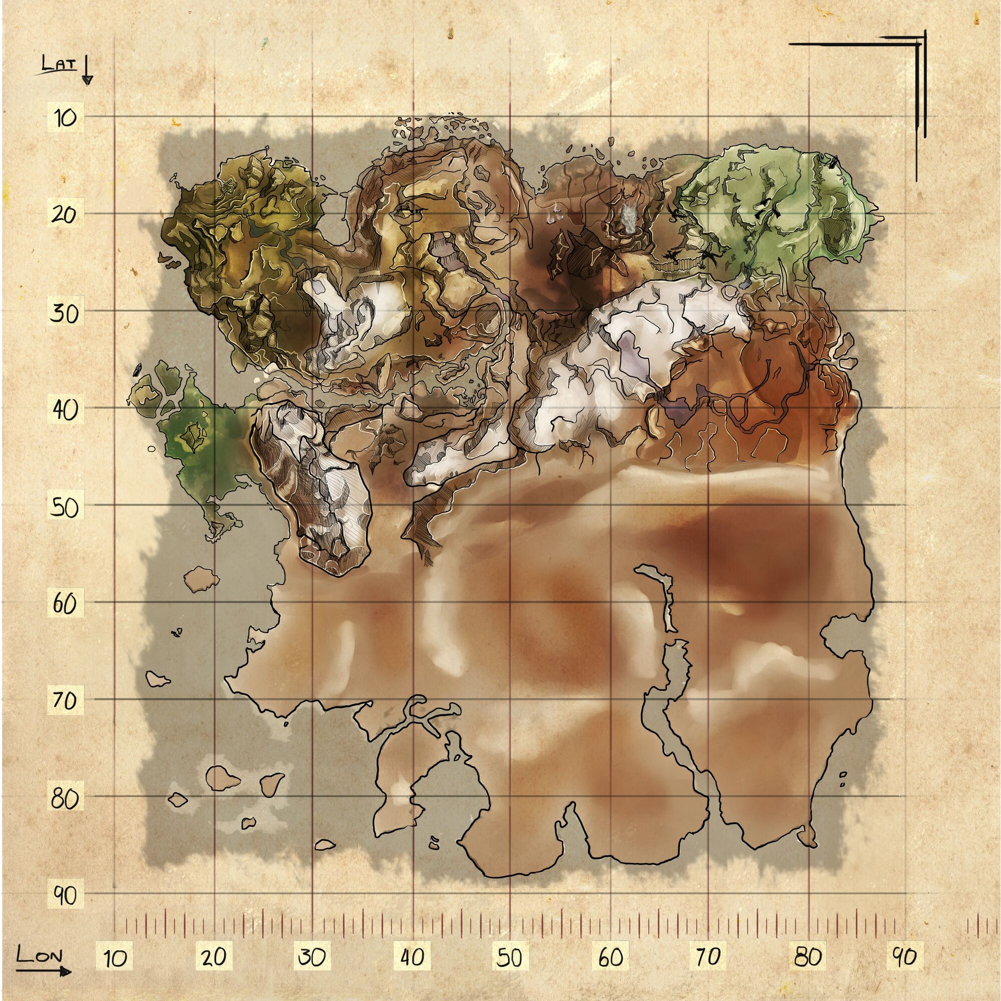 Image - Rag ingame map.jpg | Ragnarok - ARK:Survival Evolved Map Wiki