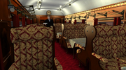 Baldwin Centipede Dining Car Interior