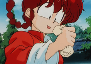 Ranma con las bragas de Akane
