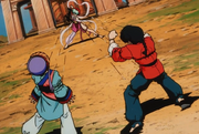Ranma y Lychee atados por Monron