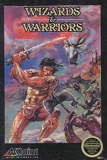 Wizards and Warriors NES cover