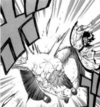 Demon Uta attacking Let