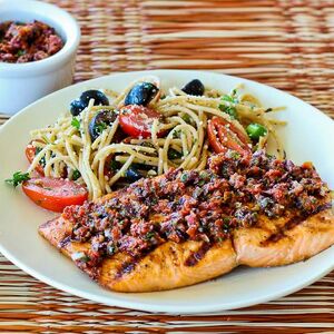 1-salmon-sun-dried-tom-salsa-500x500-kalynskitchen