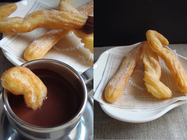File:Churros and hot chocolate.jpg