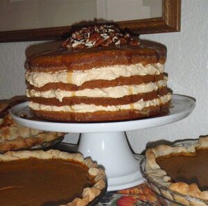 4 layer pumpkin cake
