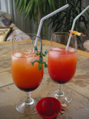 Cocktail tequila sunrise