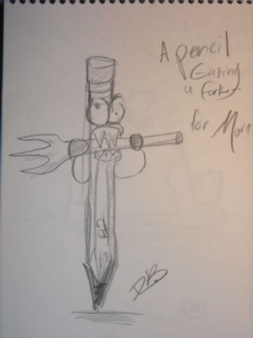 File:A Pencil eating a Fork.jpg