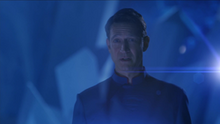 O holograma de Zor El falando com Kara.