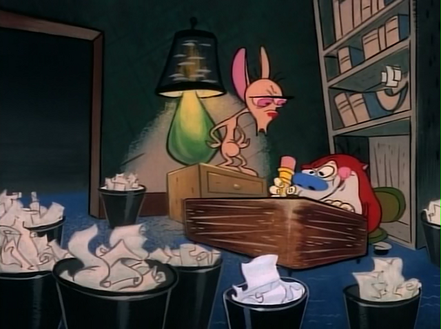 File:Stimpy writing.png