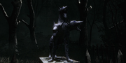 Cemetery Path Guard Dog Statue