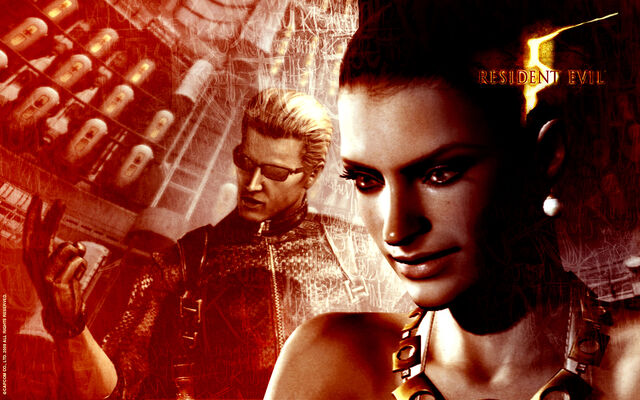 File:Excella and Wesker Wallpaper.jpg