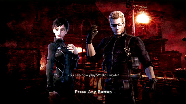 File:RE0HD Wesker Mode unlocked.png