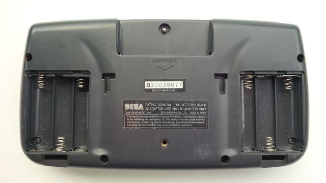 File:Sega Game Gear rear battery compartments open.jpg