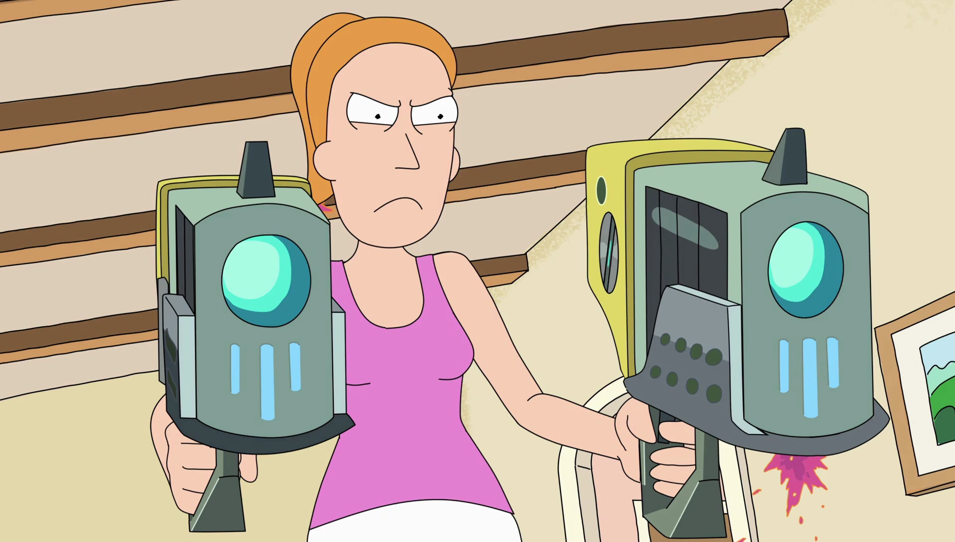 Image S2e4 summer two guns.png Rick and Morty Wiki FANDOM powered