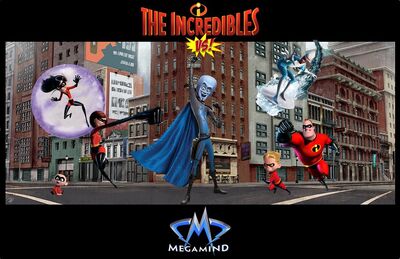 Incredibles vs megamind by aradrath-d7i4bit