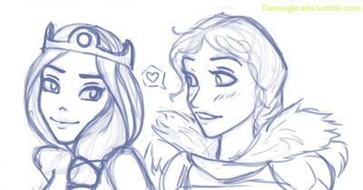 Young elinor and valka by flamingtoads-d7dxjck