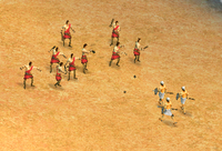 Slingers Attacking Hoplites