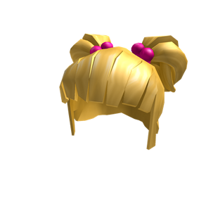 pigtails blonde pink roblox ties wikia down
