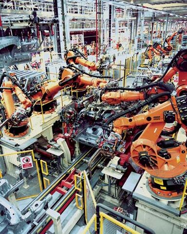 File:Industrial Robotics in car production.jpg