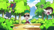 Tenten frappant tout le monde