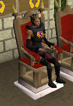 Rachel on throne