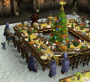 Lazar eating turkey