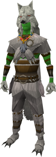 Hati clothing equipped