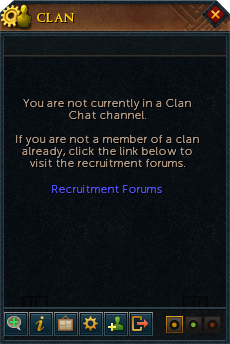 Clan Chat Menu