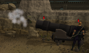Firing the cannon